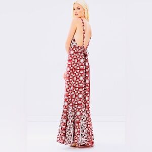 100%SILK Free People Yoko Silk Maxi Gown